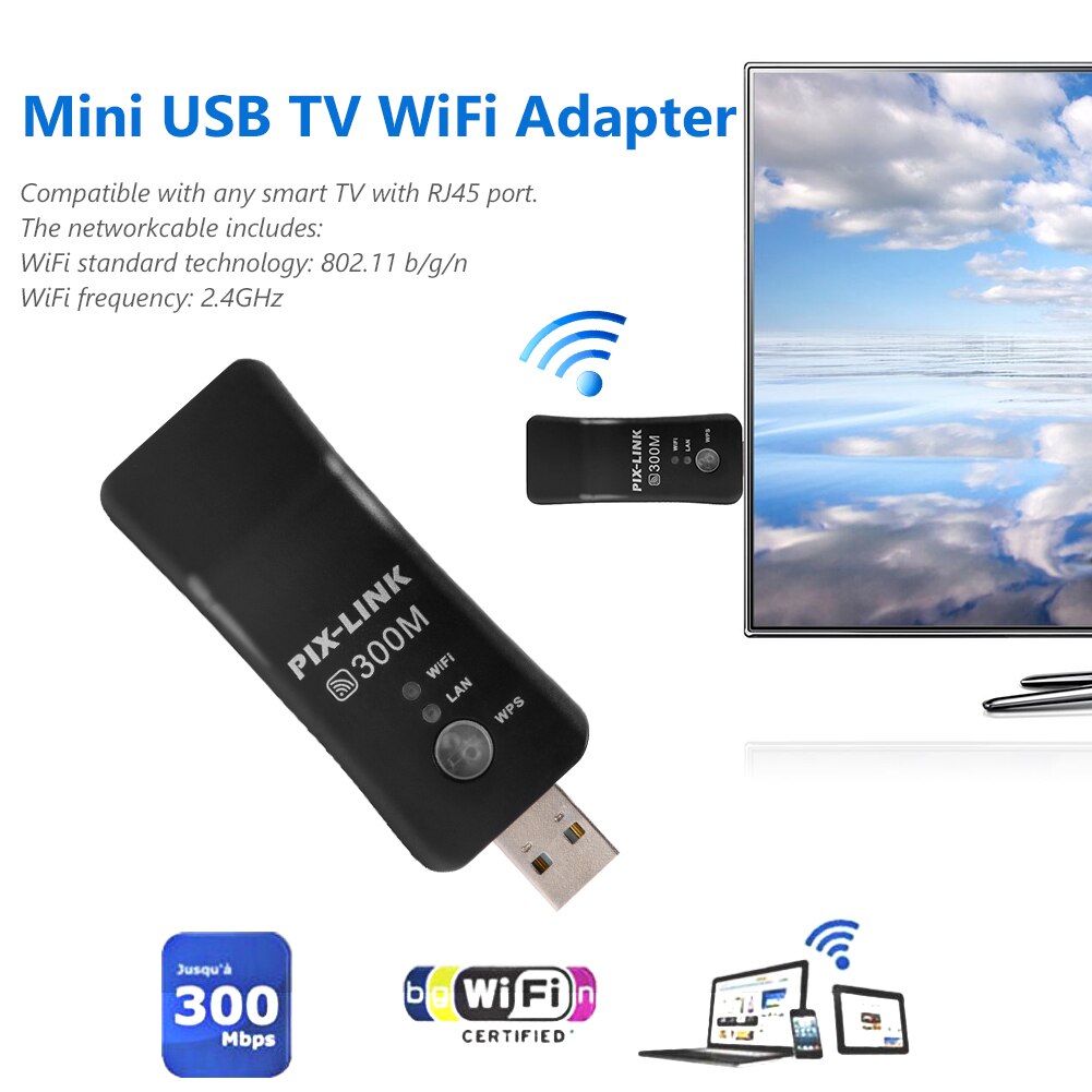 802.11b/g/n 300Mbps   ű     ̴ USB TV   , ּ